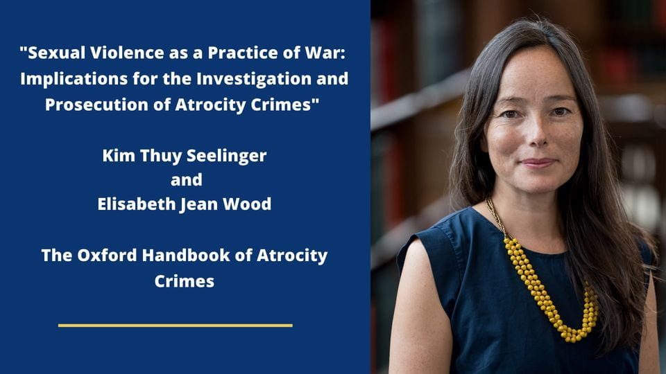 Kim Thuy Seelinger Published in Oxford Handbook of Atrocity Crimes
